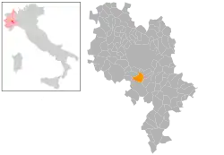 Locatie van Isola d'Asti in Asti (AT)