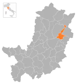 Locatie van Dicomano in Florence (FI)