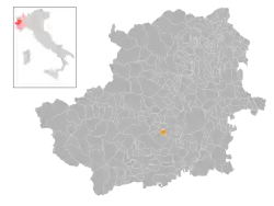 Locatie van Bruino in Turijn (TO)