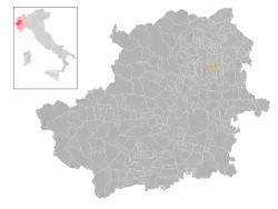Locatie van Ciconio in Turijn (TO)