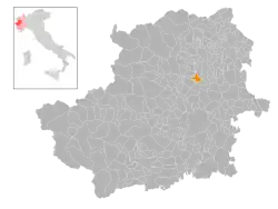 Locatie van Front in Turijn (TO)