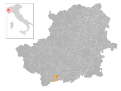 Locatie van Luserna San Giovanni in Turijn (TO)