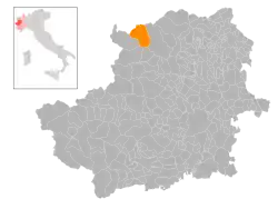 Locatie van Noasca in Turijn (TO)