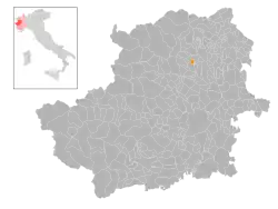 Locatie van Pertusio in Turijn (TO)