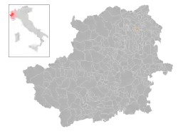 Locatie van Quagliuzzo in Turijn (TO)