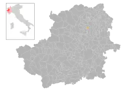 Locatie van San Ponso in Turijn (TO)