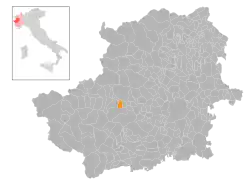 Locatie van Sant'Antonino di Susa in Turijn (TO)