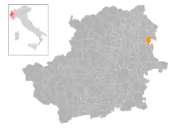 Locatie van Vische in Turijn (TO)