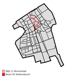 Locatie van de Stationsbuurt