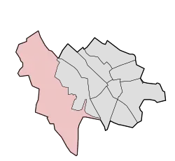 Locatie van Vleuten-De Meern binnen de gemeente Utrecht