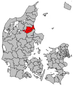 Locatie van gemeente Mariagerfjord