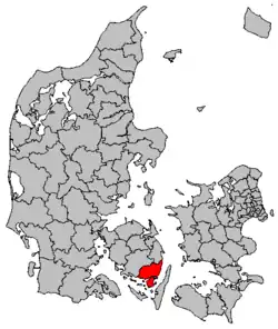 Locatie van gemeente Svendborg