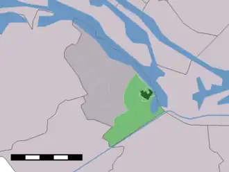 Kaart van Zwartewaal