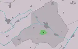 grondgebied van Langedijke (groen) in de gemeente