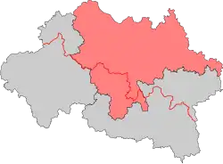 Locatie van het arrondissement in departement