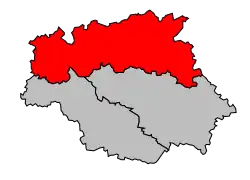 Locatie van het arrondissement in departement