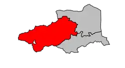Locatie van het arrondissement in departement