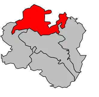 Locatie van het kanton