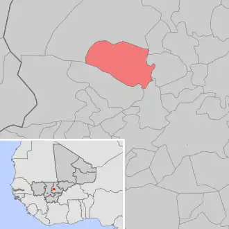 Kaart van Baguindadougou