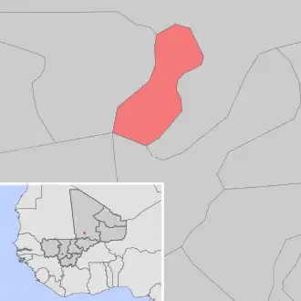 Kaart van Bintagoungou