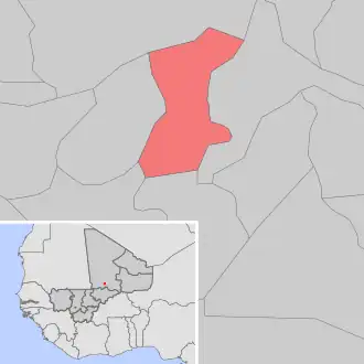 Kaart van Bourem Sidi Amar