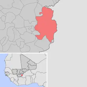 Kaart van Danderesso