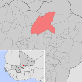 Kaart van Dangol-Boré