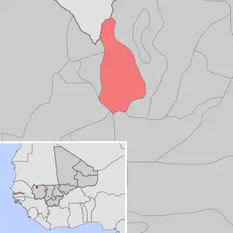 Kaart van Diafounou Gory