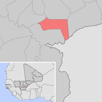 Kaart van Goudié Sougouna