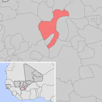 Kaart van Kapolondougou