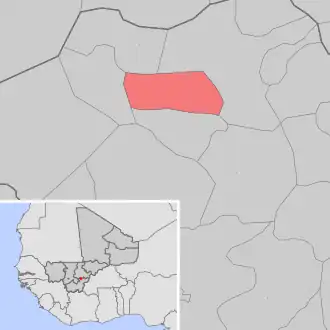 Kaart van Karagouana Mallé