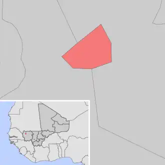 Kaart van Kouniakary