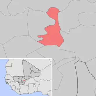 Kaart van Korodougou