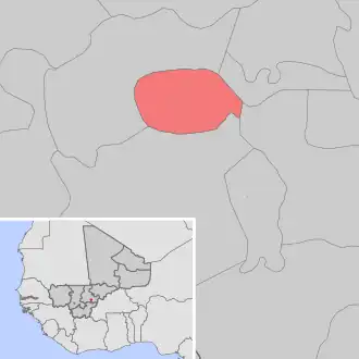 Kaart van Koulandougou