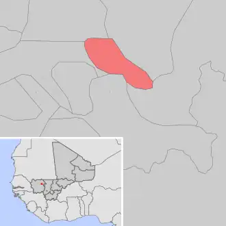 Kaart van Madiga Sacko