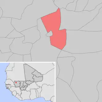 Kaart van Marintoumania