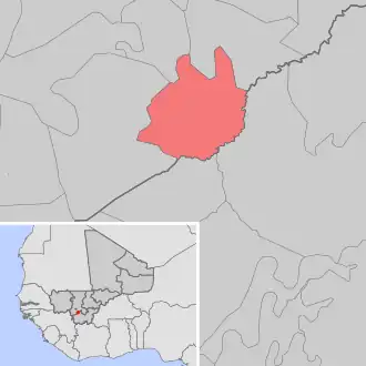 Kaart van Sanankoro Djitoumou