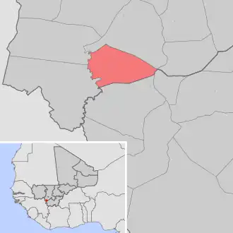 Kaart van Séléfougou