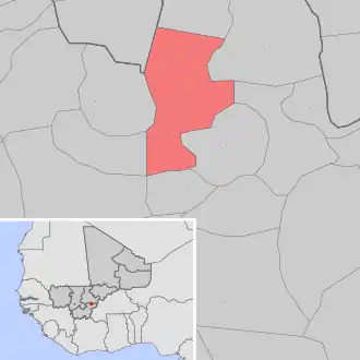 Kaart van Songo-Doubacoré