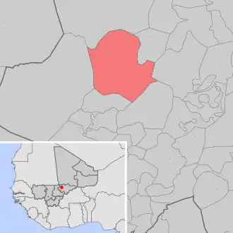 Kaart van Togoré-Coumbé