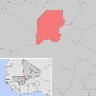 Kaart van Togué Morari