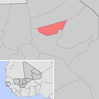 Kaart van Trougoumbé