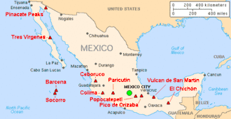 Vulkanen in Mexico
