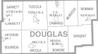 Kaart van Douglas County