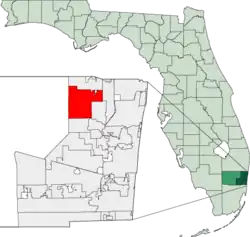 Locatie van Coral Springs