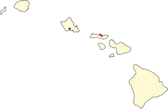 Locatie van Kalawao County in Hawaï