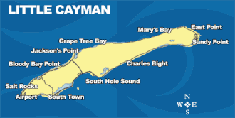 Kaart van Little Cayman