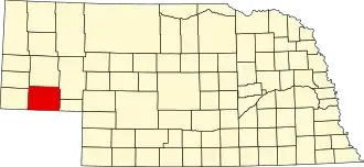 Locatie van Cheyenne County in Nebraska