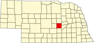 Locatie van Howard County in Nebraska