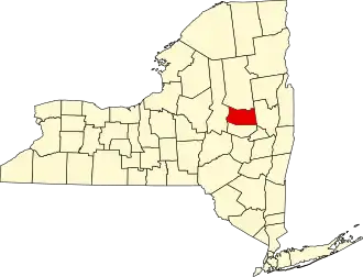 Locatie van Fulton County in New York